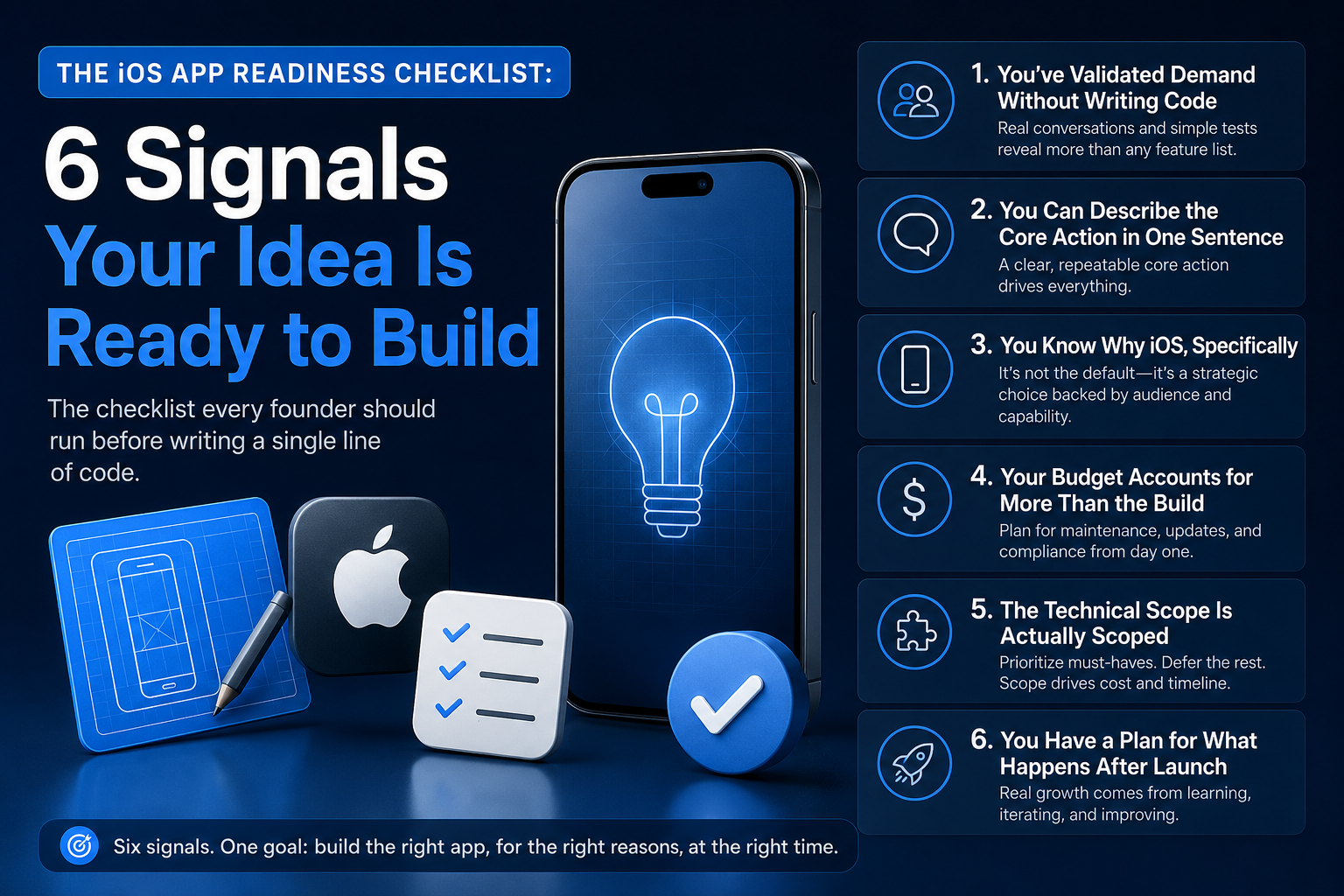 The iOS App Readiness Checklist: 6 Signals Your Idea Is Ready to Build