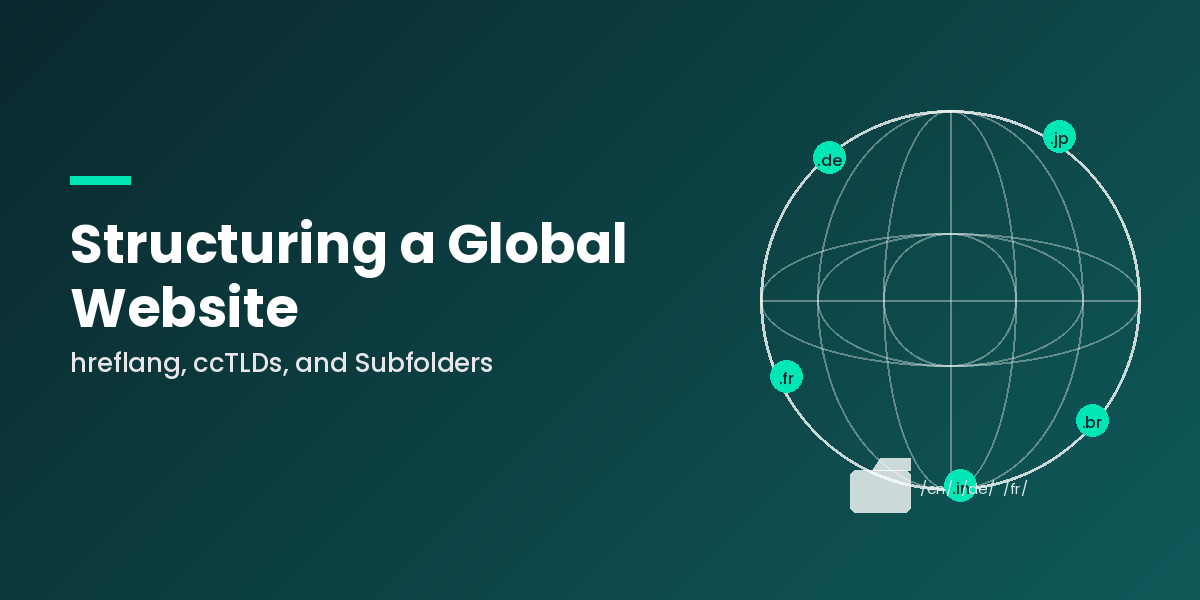 Structuring a Global Website: hreflang, ccTLDs, and Subfolders